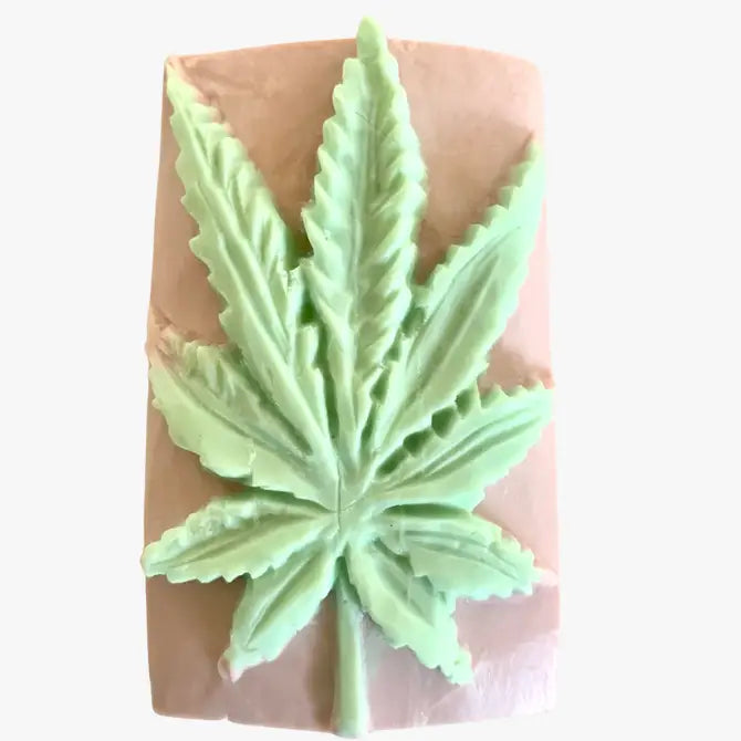 Cannabis themed soap