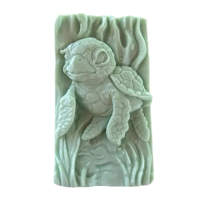 Sea Turtle Bar of Soap | Handcrafted Artisian Soap |Turtle and Ocean theme | Novelty Gift