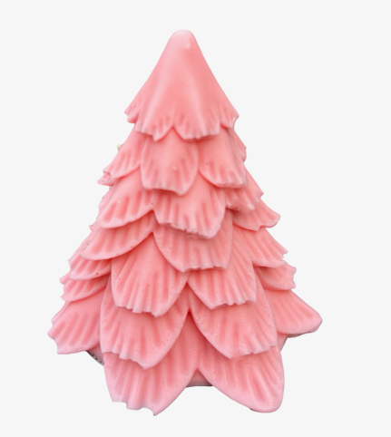 3D Christmas Tree Soap – Handmade Holiday Gift Bar