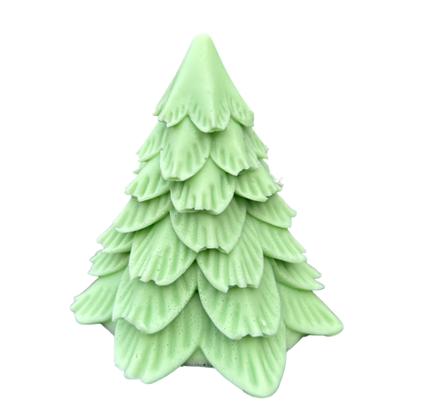 3D Christmas Tree Soap – Handmade Holiday Gift Bar