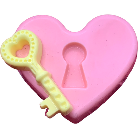 Valentine's Day Heart and Key Soap