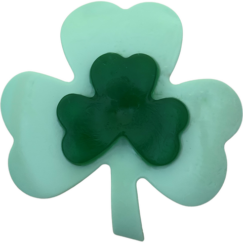 Double four leaf clover soap.  Perfect for St. Patrick's Day guest soaps
