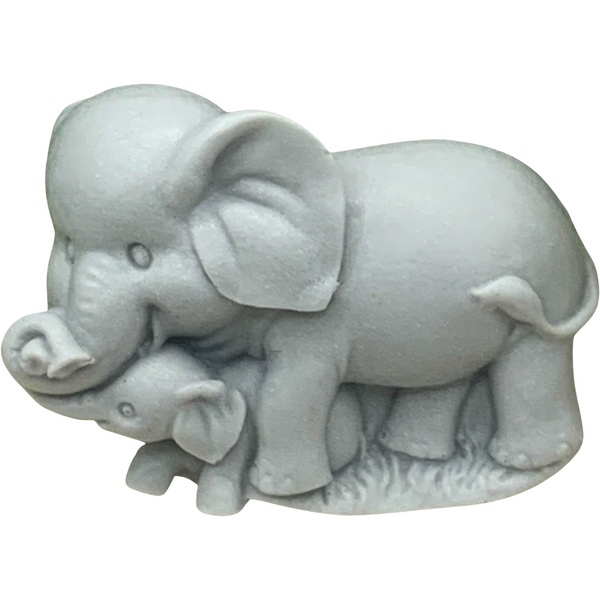 10 Mommy Elephant and Baby Soaps for Baby Shower:  Free Shipping