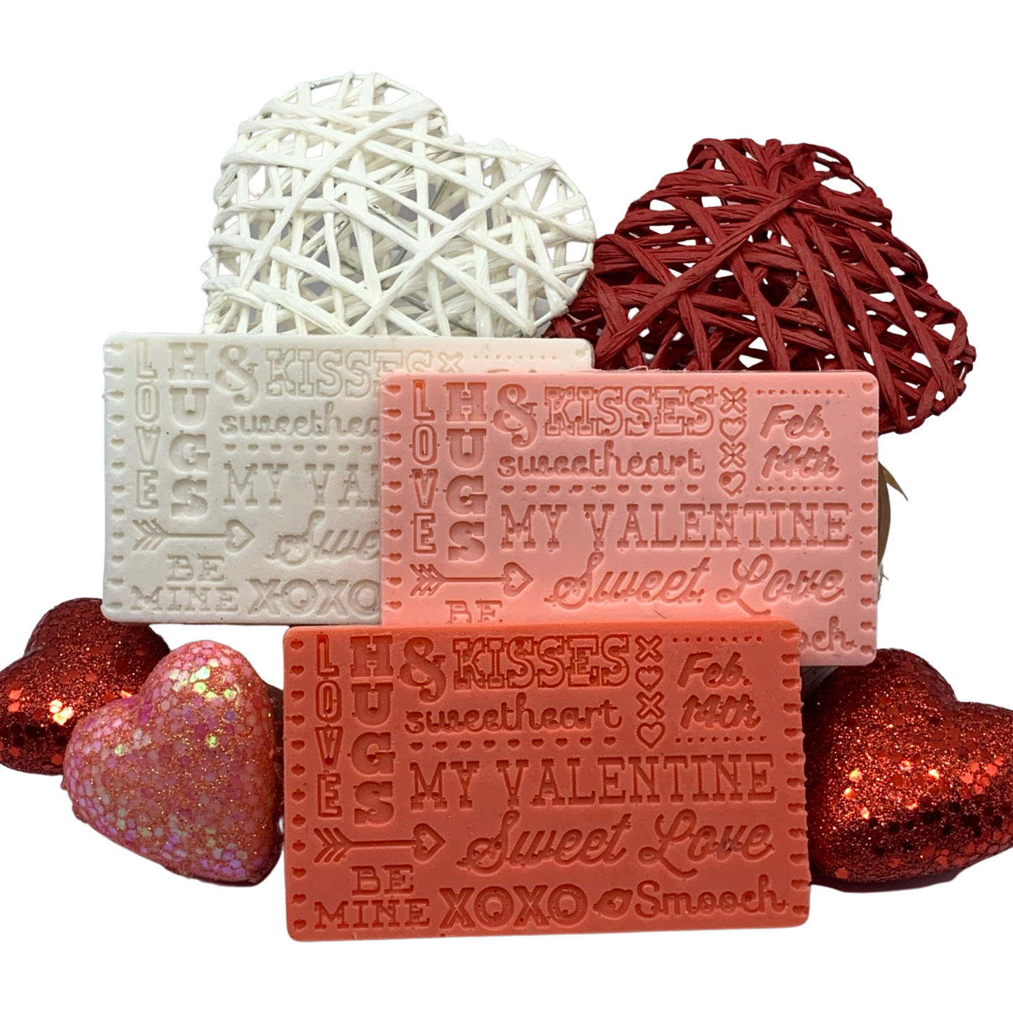 Valentine's Day Sayings Bar of Soap Assembled with Tag