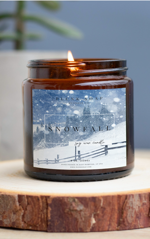 Snowfall scented soy candle
