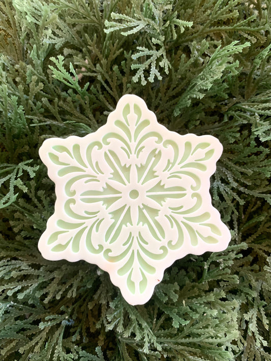 10 Snowflake Soaps: