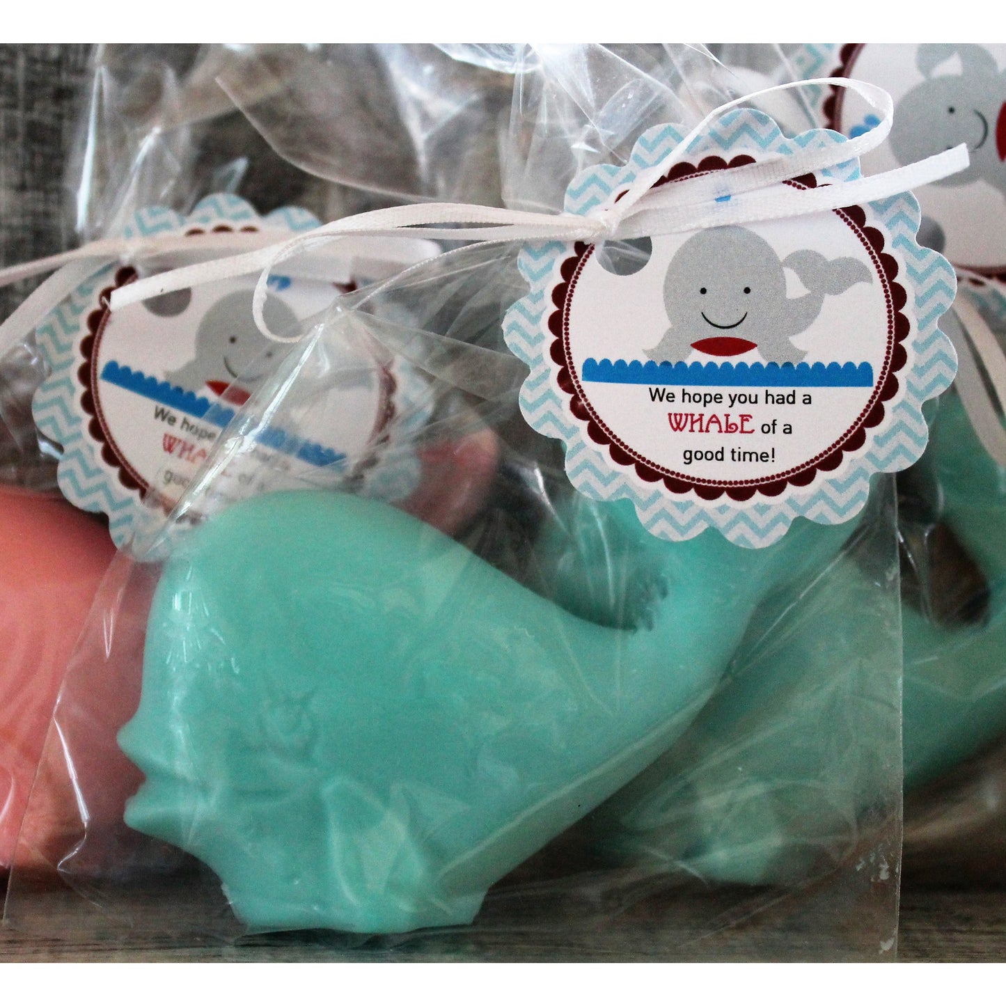 10 Whale Soaps:  Bulk Favors, Baby Shower Favors, Nautical favors