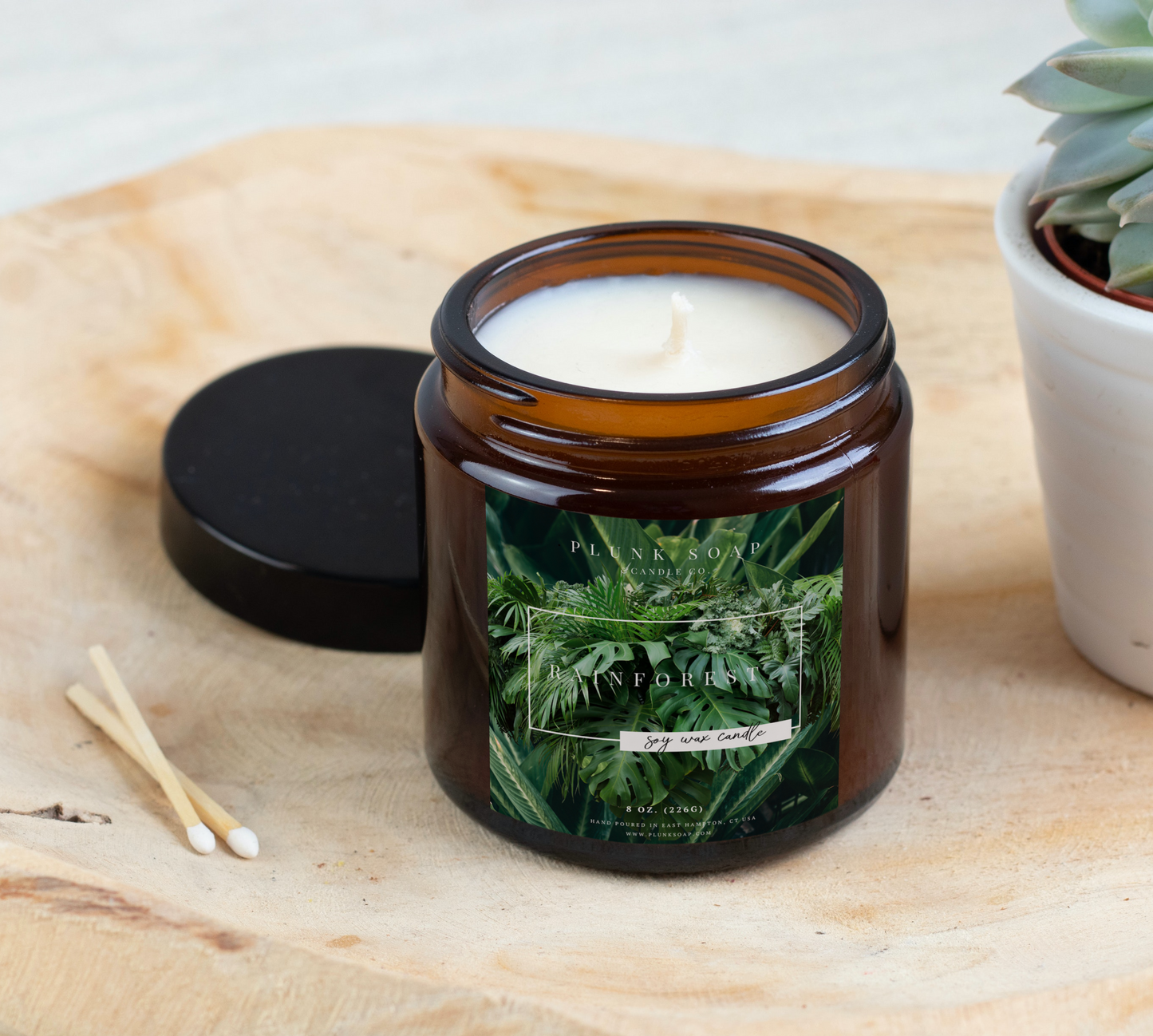 Rainforest Scented Soy Candle