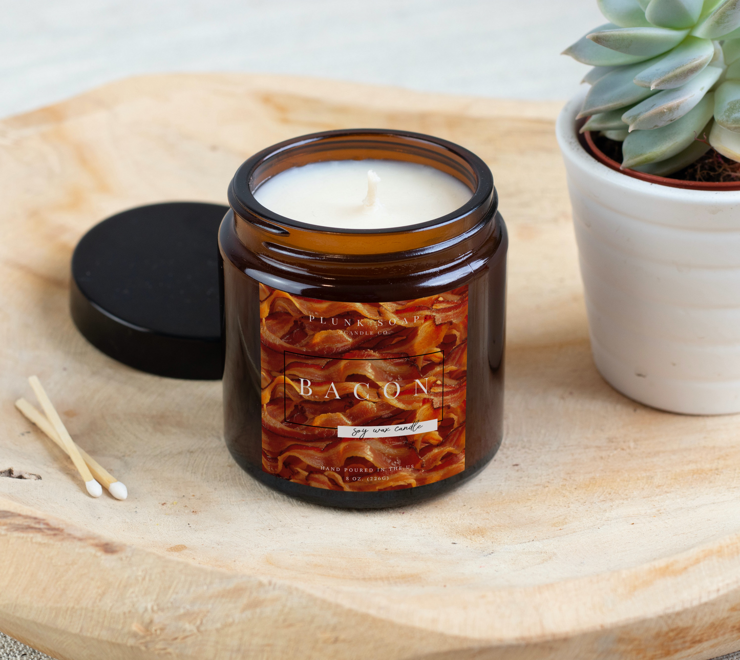 Bacon Scented Soy Candle