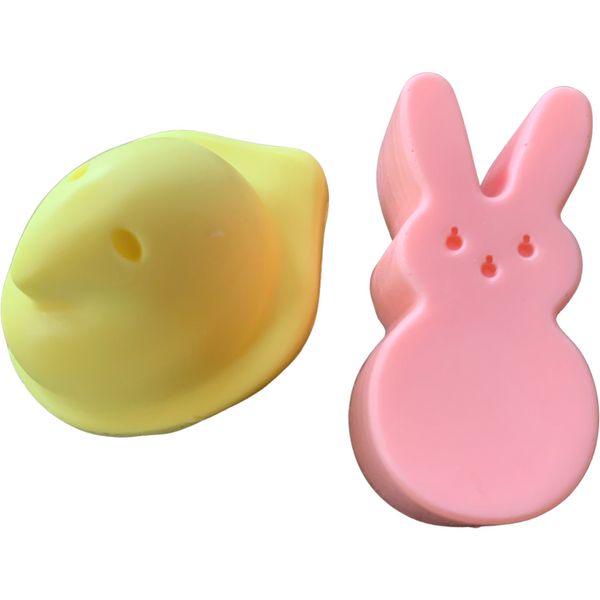 Easter themed Bunny and Chick Candy themed soaps.  Perfect for Easter themed guest soaps and Easter gift baskets