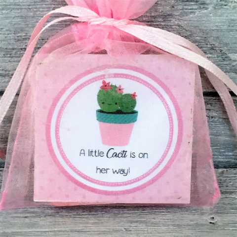 10 A Little Cacti is on the Way Guest Soaps:  Free Shipping, Cactus Favors, Baby Shower Favors, Bulk Favors