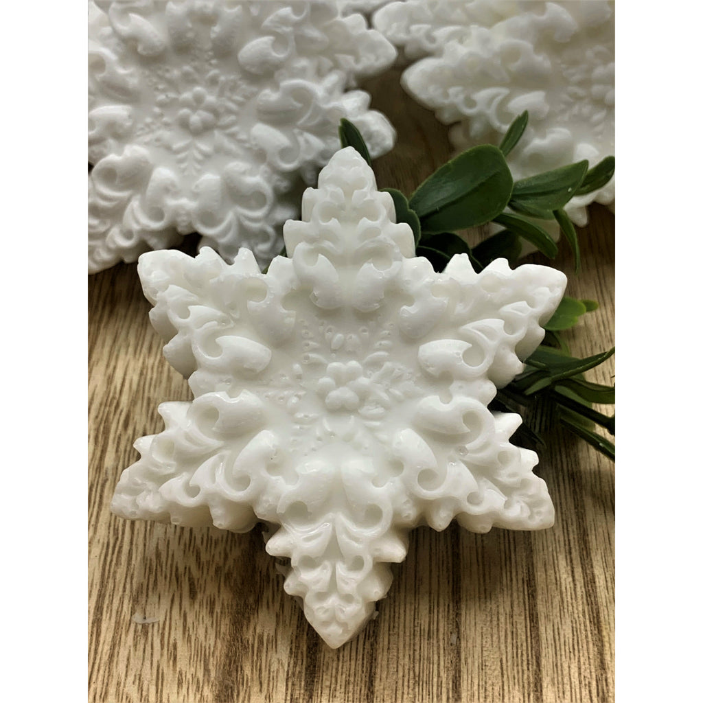 10 Snowflake Soaps: Bulk Favors, Gift Sets, Wedding Favors, Bridal