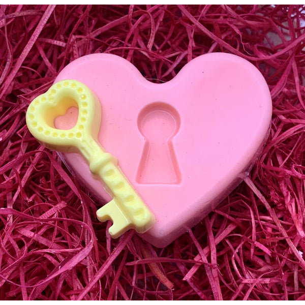 Valentine's Day Heart and Key Soap