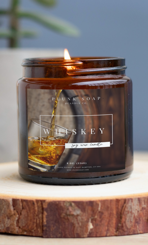 Whiskey Scented Soy candles
