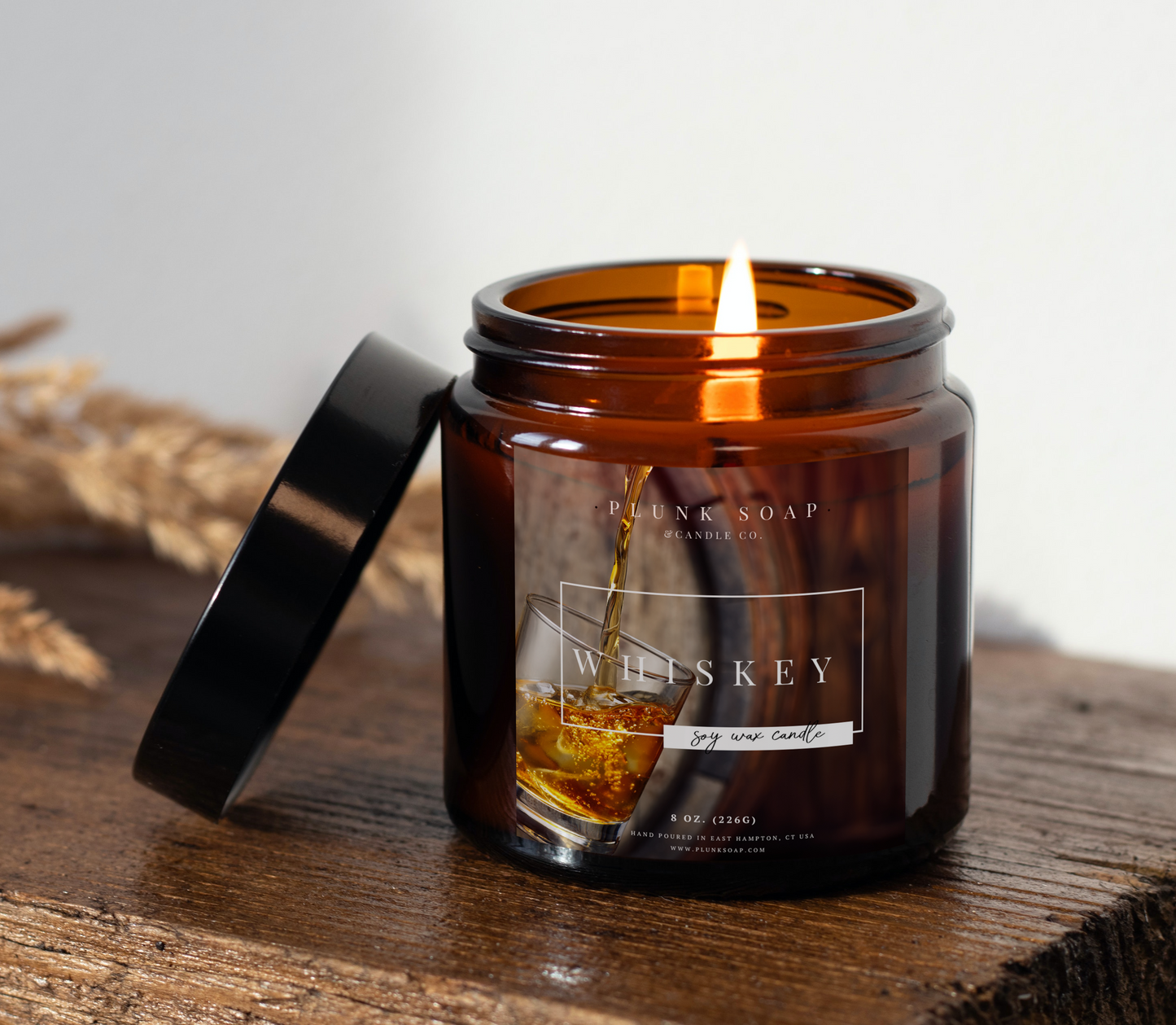 Whiskey Scented Soy Candle